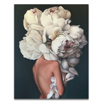 Load image into Gallery viewer, Nordic Modern Floral Feather wall art canvas painting Living Room Home Decor
